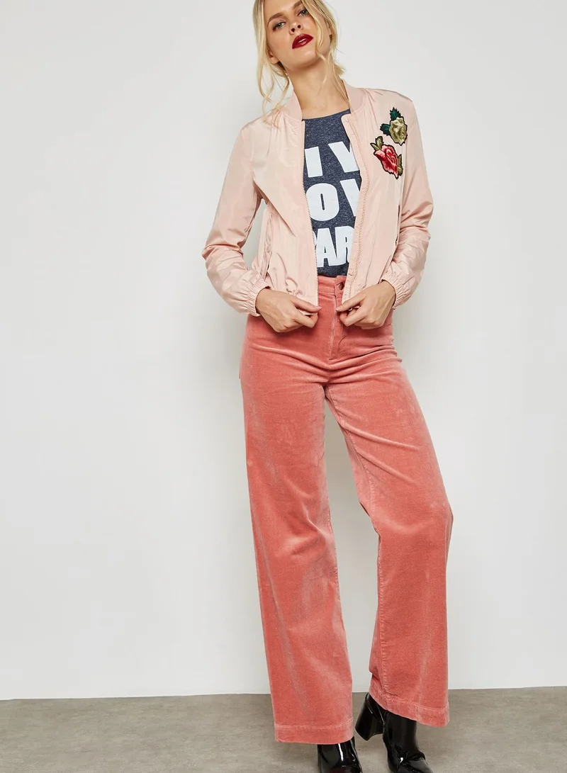 VERO MODA Patches Bomber Jacket