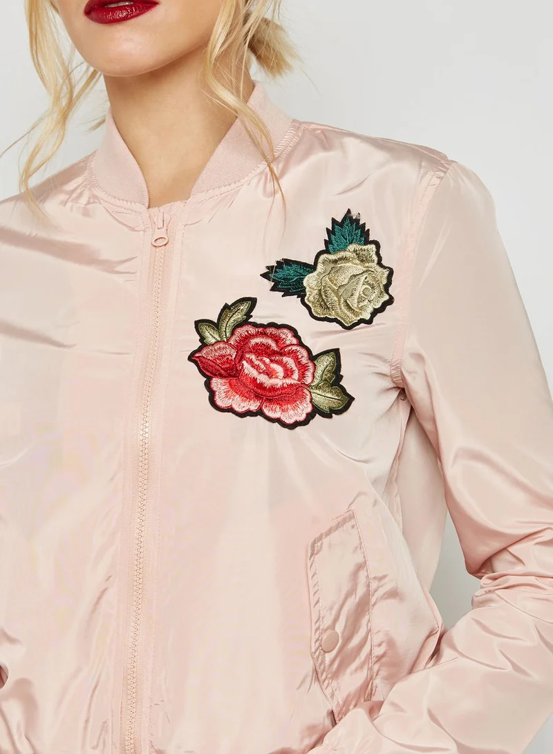 VERO MODA Patches Bomber Jacket