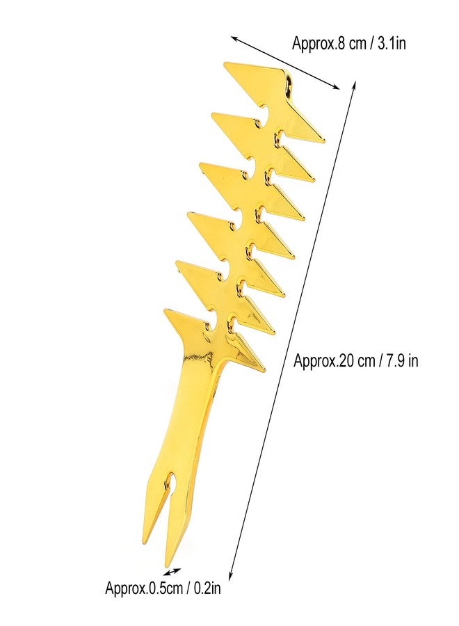 Entatial Gold Men's Wide Tooth & Double Sided Comb for Unique Hair Styling - Image 5