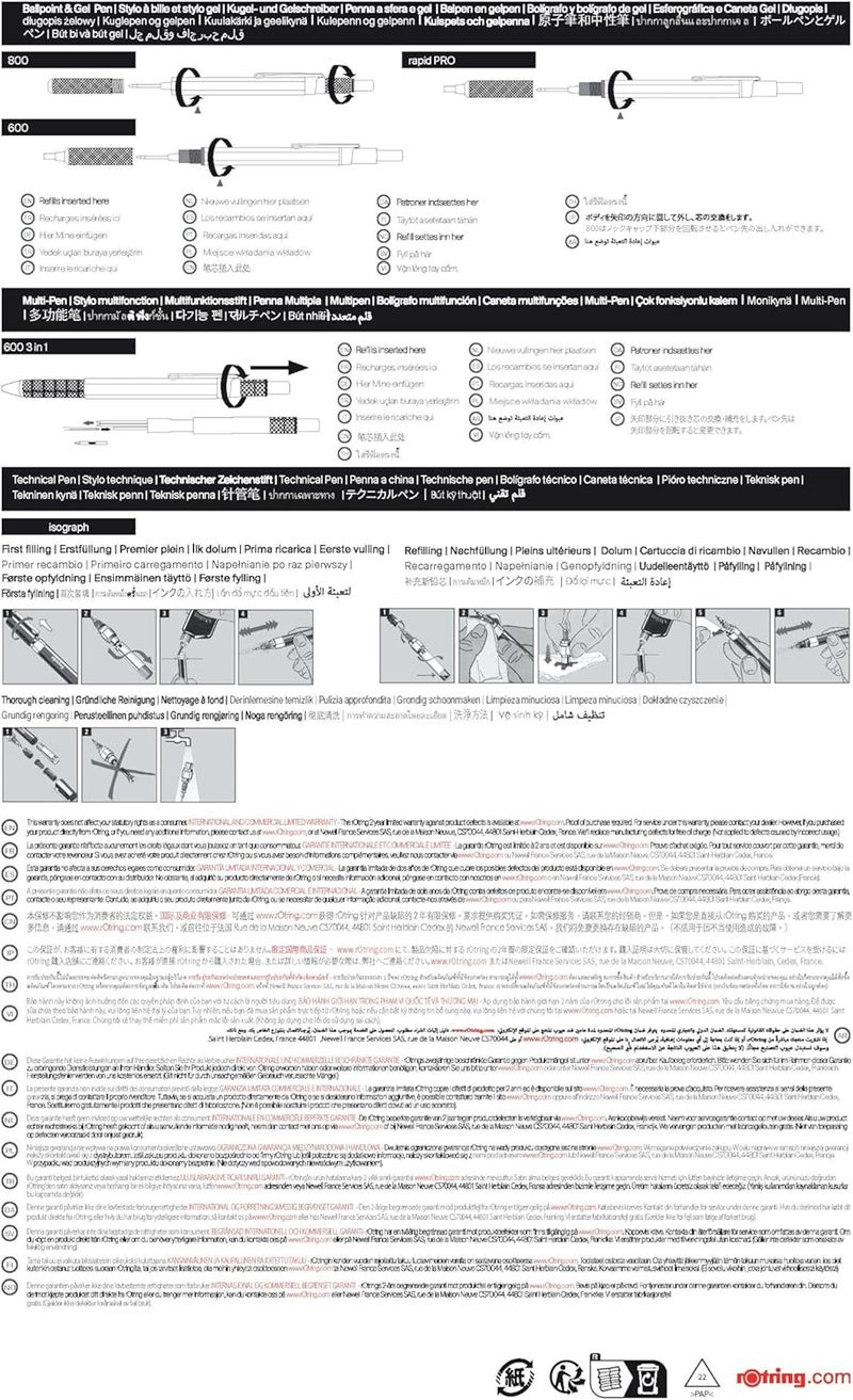 Rotring 300 Mechanical Pencil 2.0Mm - Black Barrel - Image 4