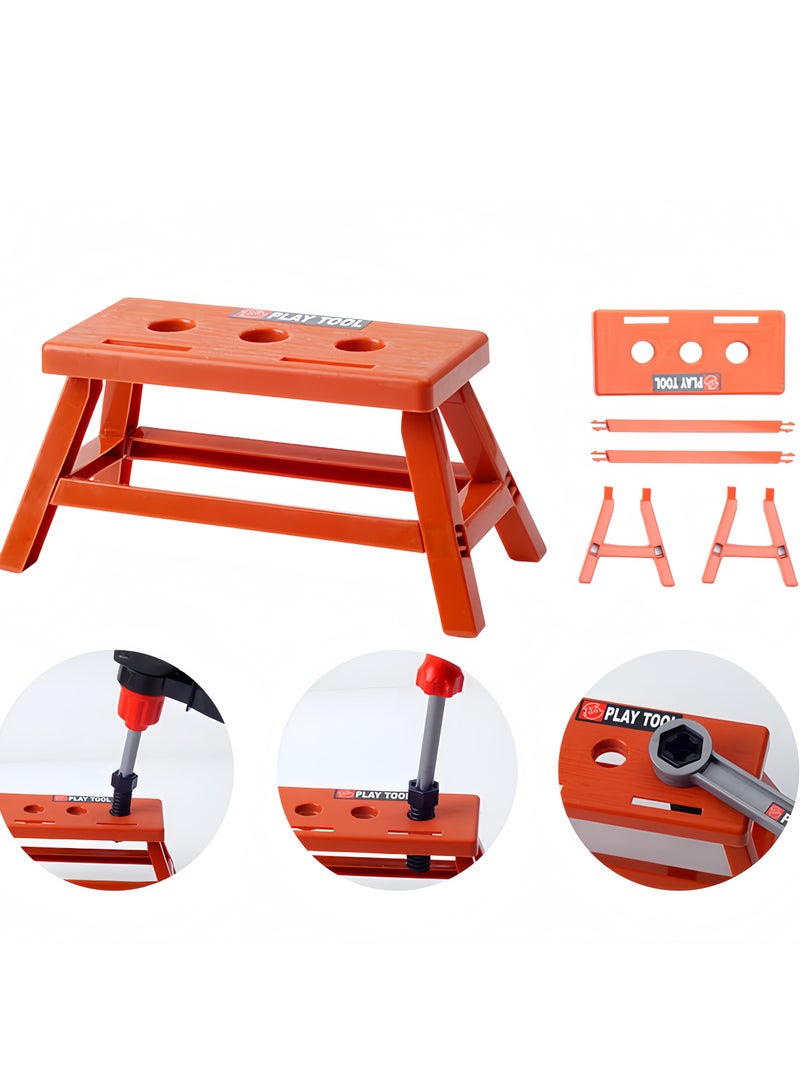 Kids Tool Set - 42 PCS Durable Pretend Play Tool Toys for Toddler, Kids Electric Power Drill Toys Construction Tool Kit Playset Accessories Gift for Girls Boys Ages 3 4 5 6 7 8 Years Old (Includes storage box)  - Image 3