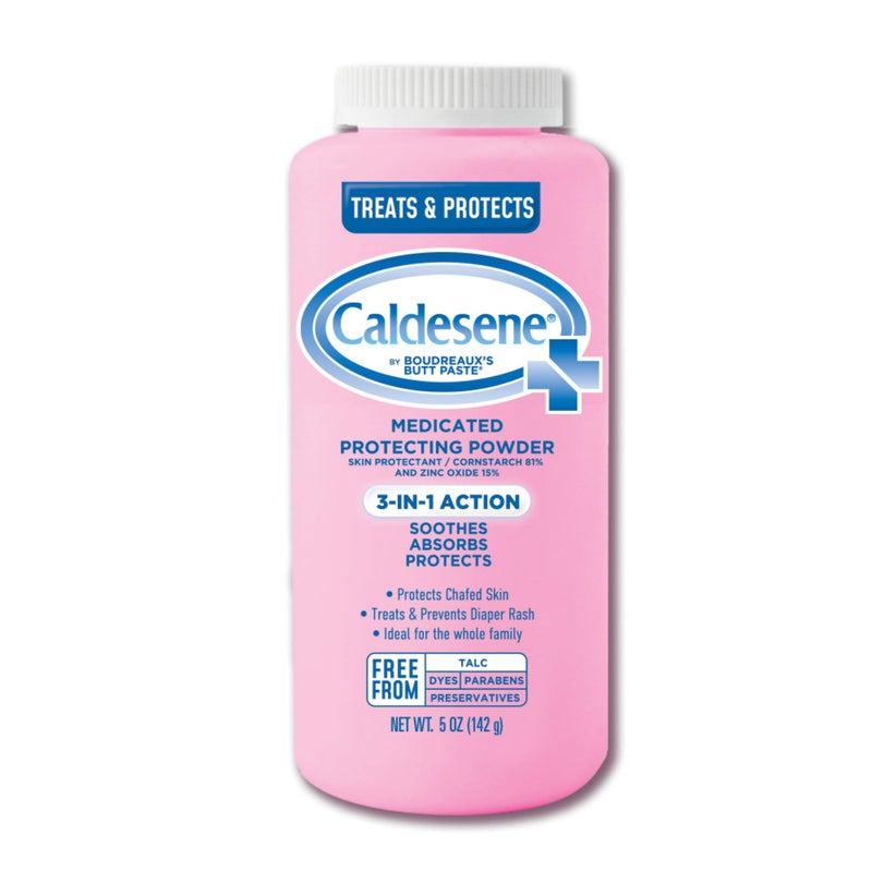 Caldesene Medicated Protecting Body Powder with Zinc Oxide and Cornstarch Talc Free 5 Oz