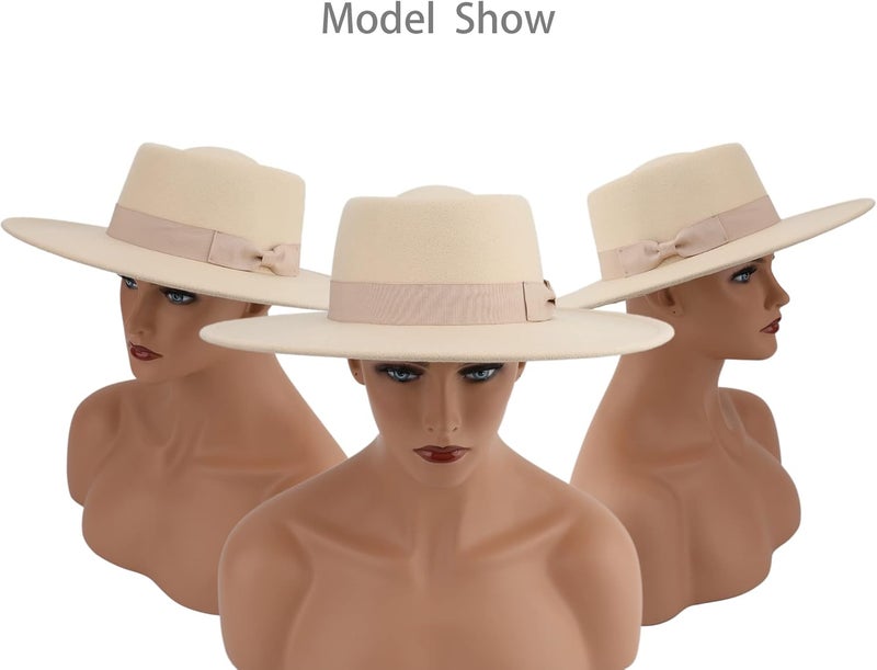 Pro Celia Big Wide Brim Women Fedora Hat - Image 4