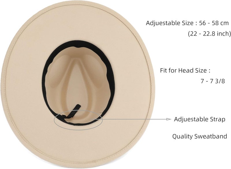 Pro Celia Big Wide Brim Women Fedora Hat - Image 3