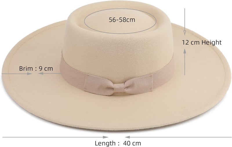 Pro Celia Big Wide Brim Women Fedora Hat - Image 2