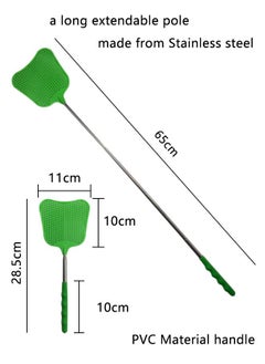 HAWAWA 5pcs Fly Swatters Extendable, Plastic Fly Swatter Set Flexible and Durable, Telescopic Flyswatter with Stainless Steel Handle for Home, Classroom and Office  - Image 2