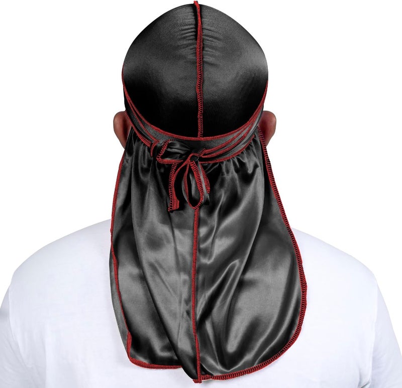 ForceWave Silky Durag for Men Wave Cap Satin Dorag for Men Women 360 Wave - Image 3