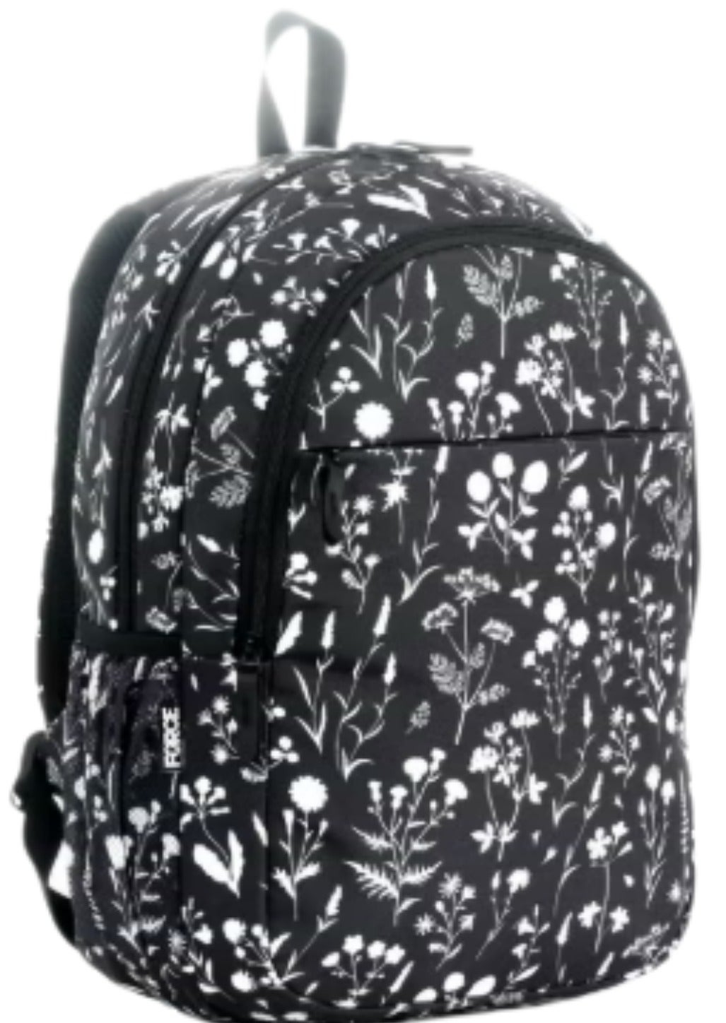Force Backpack Unisex - floral pattern black