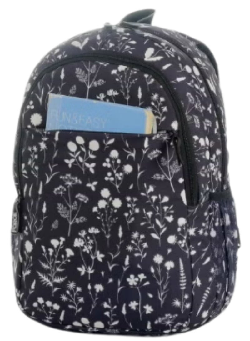 Force Backpack Unisex - floral pattern black - Image 2