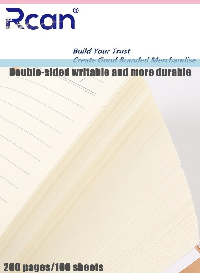 ركان دفتر ملاحظات من جلد البولي يوريثان A5 غلاف ناعم غلاف ورقي عادي دفتر يوميات السفر مع مشبك مغناطيسي سميك قابل للفصل مبطن لسجل الاجتماع مناسب للأعمال المكتبية والمدرسية والكتابة العائلية - Image 5