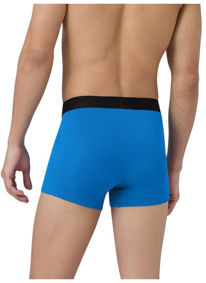 XYXX XYXX Men Cotton Trunk, Regular Fit, Solid, Pack of 4, XYTRNK4PCKN61XL, Dark Maroon+Frost Grey+Brilliant Blue+Black, XL  - Image 2