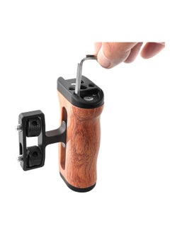 EVEREEN Universal Camera Cage Left Right Side Handle For Sony Canon Nikon Camera Cage Wooden Handle Grip Cold Shoe For Mic Video Light  - Image 3