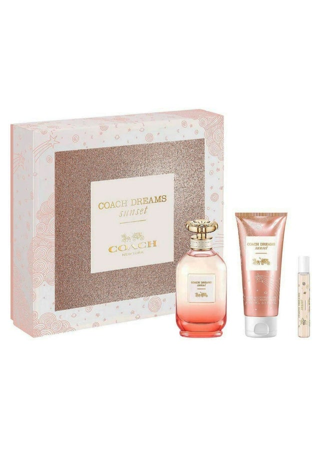 مجموعة هدايا عطر نيويورك دريمز سانسيت مع حافظة صغيرة 197.5ملليلتر