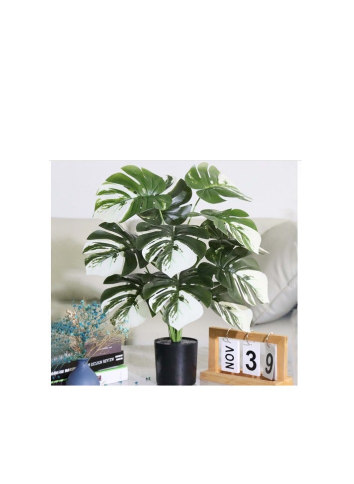CIMIA Artificial Tropical Rainforest Plant , 60 cm Tall, Realistic Foliage Gives You A High-End Decoration Full Of Rainforest Atmosphere，Suitable For Living Rooms, Bathrooms, Prayer Rooms Or Offices - Image 1