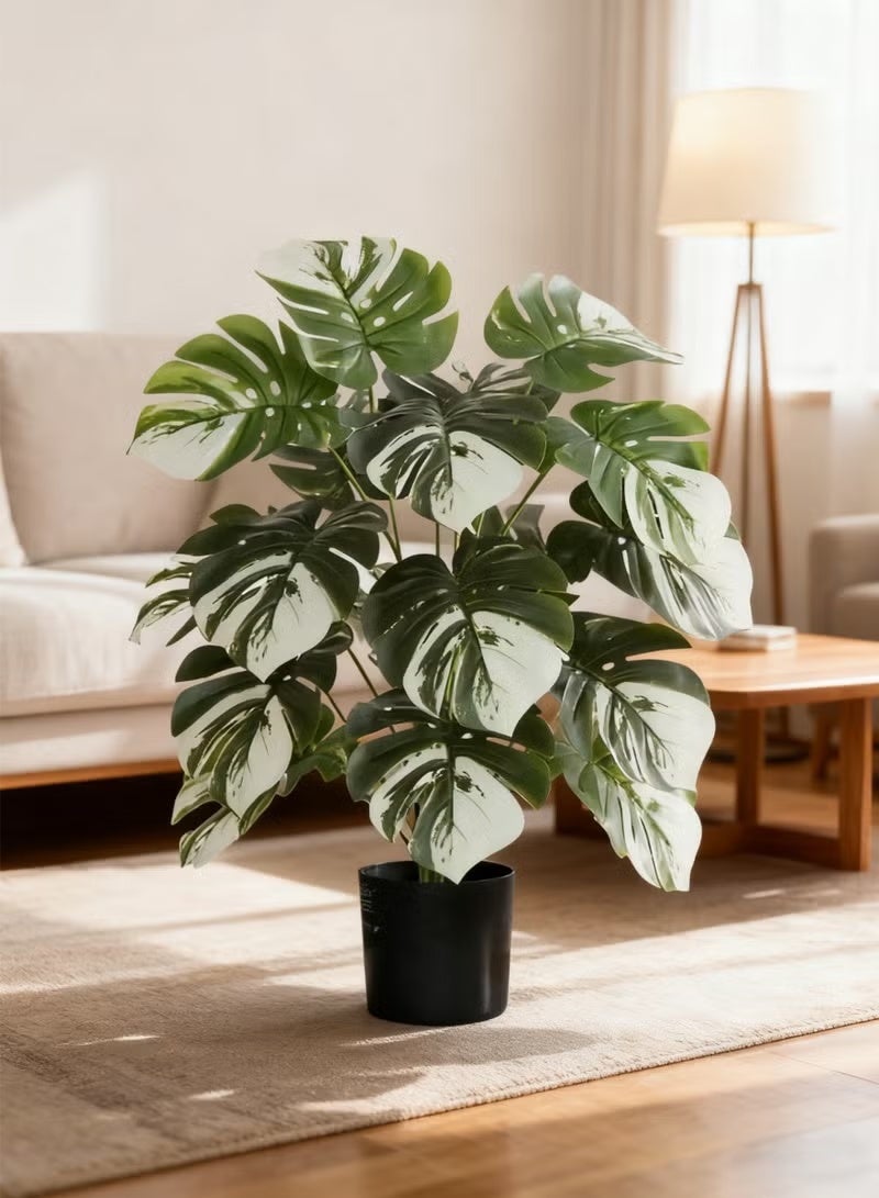 CIMIA Artificial Tropical Rainforest Plant , 60 cm Tall, Realistic Foliage Gives You A High-End Decoration Full Of Rainforest Atmosphere，Suitable For Living Rooms, Bathrooms, Prayer Rooms Or Offices - Image 2