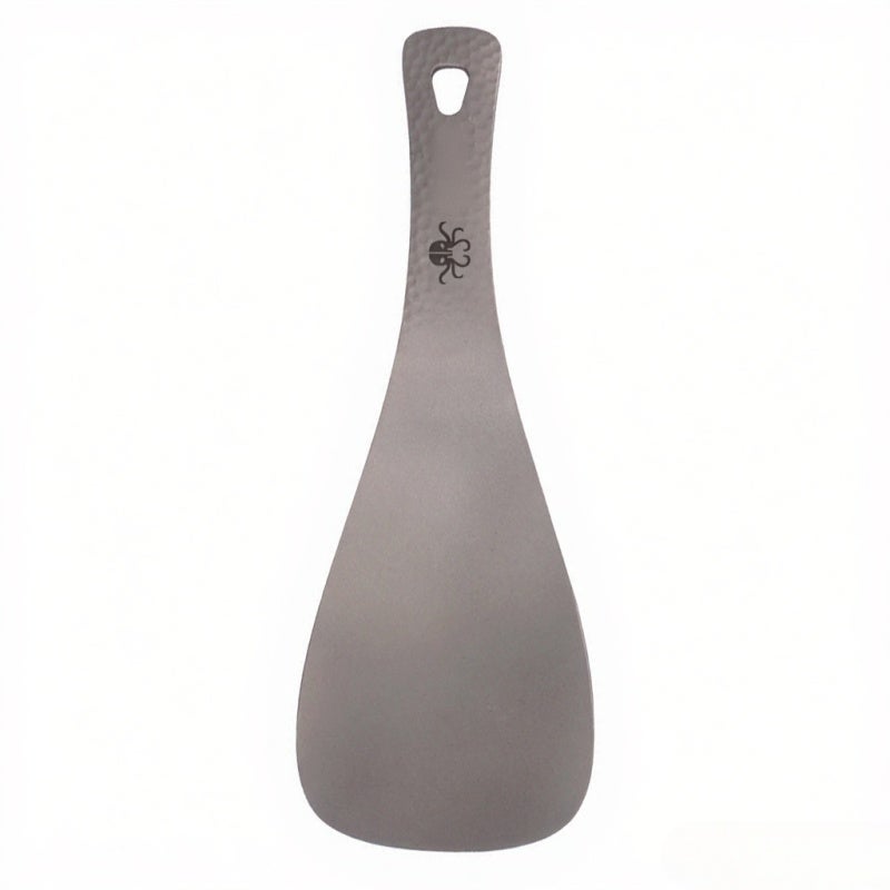 HWZBBEN Titanium Rice Spoon Paddle - Lightweight Corrosion-Resistant Odor-Free Easy To Clean Durable for Home School Outdoor Use - Image 1