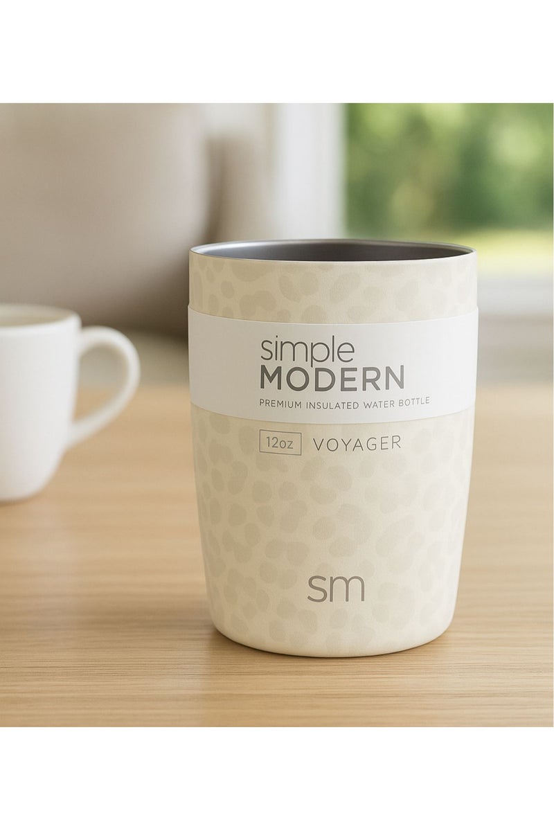 Simple Modern Travel Coffee Mug Tumbler with Flip Lid | Reusable Insulated Stainless Steel Cold Brew Iced Coffee Cup Thermos | Gifts for Women Men Him Her | Voyager Collection | 12oz - Image 4