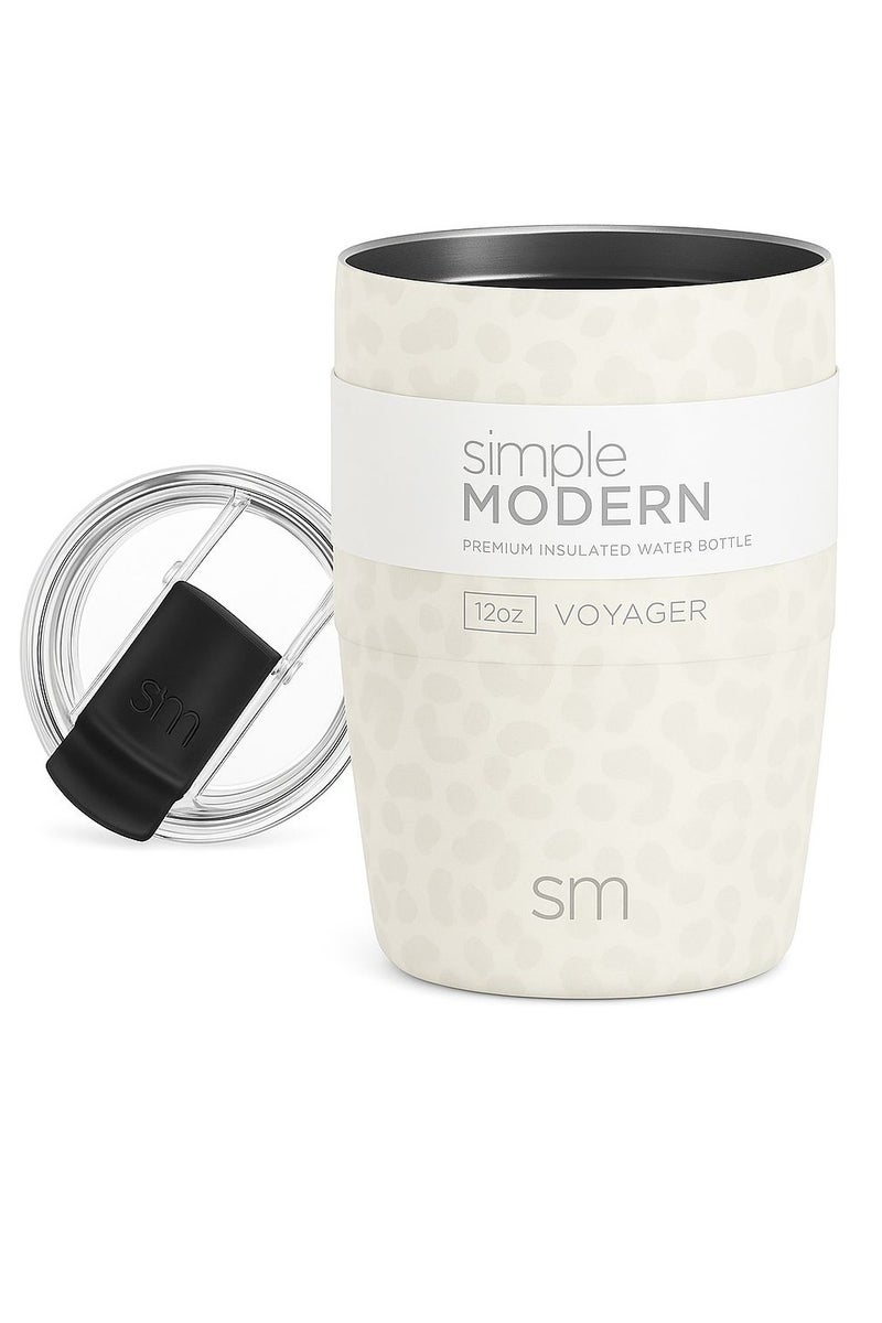 Simple Modern Travel Coffee Mug Tumbler with Flip Lid | Reusable Insulated Stainless Steel Cold Brew Iced Coffee Cup Thermos | Gifts for Women Men Him Her | Voyager Collection | 12oz - Image 1