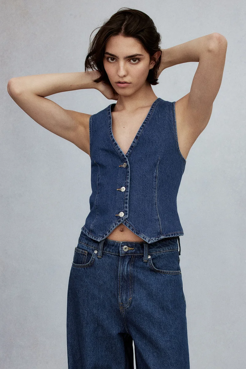 H&M Super Wide High Jeans