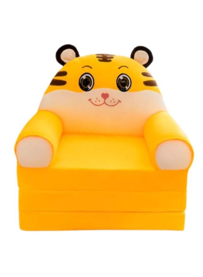 Foldable Toddler Chair Lounger for Kids from 1 to 3+ years old, Removable and Washable Lazy Sleeping Sofa for Kids Baby Sofa Bed Foldable Chair Tiger - Image 1