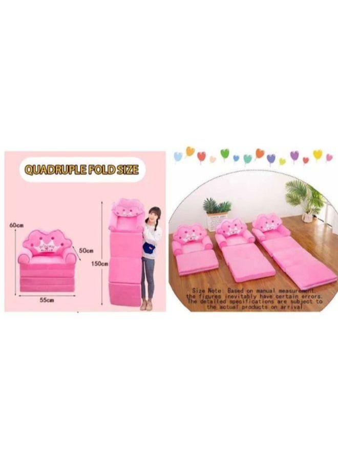 Foldable Toddler Chair Lounger for Kids from 1 to 3+ years old, Removable and Washable Lazy Sleeping Sofa for Kids Baby Sofa Bed Foldable Chair Tiger - Image 5