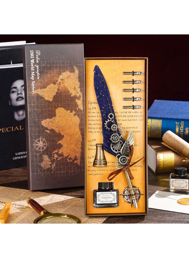 Bluejw Retro European-style Password Notebook Gift Box Hand Account Suit With Lock Hand Account Book For Boys And Girls Cute Cartoon Girls - Image 1