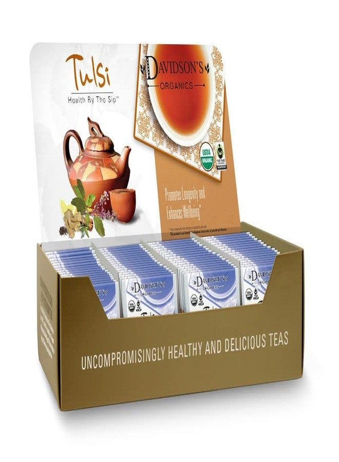 Davidson's Organics, Tulsi Hibiscus Flower, 100-count Individually Wrapped Tea Bags - Image 1
