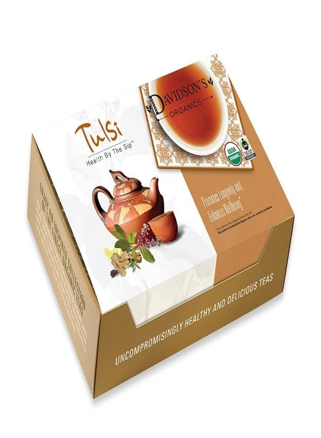 Davidson's Organics, Tulsi Hibiscus Flower, 100-count Individually Wrapped Tea Bags - Image 2