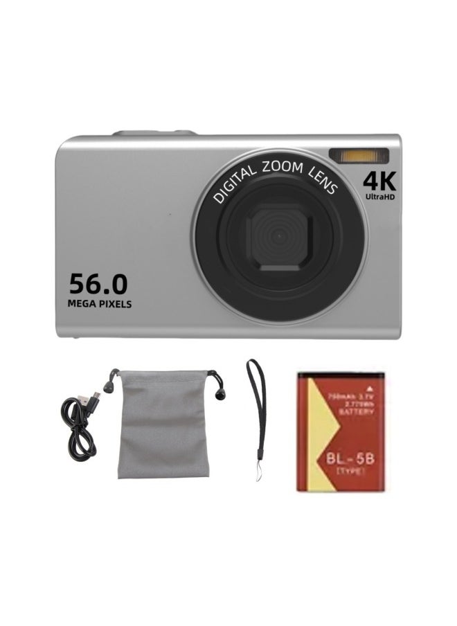 Generic 4K English E-commerce 56 Million Pixel HD Ordinary Digital Camera Camera Home F9-56M-Body Color:Standard Japanese Silver F956M  - Image 1