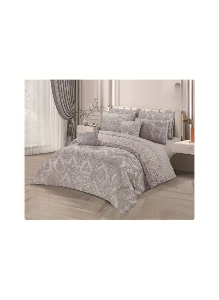 Double Bedspread Bridal Chenille Fabric Quilt Set 8 Pieces 240x260cm