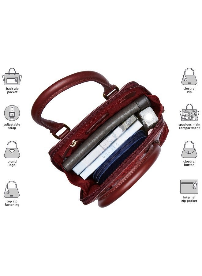 Hidesign womens MEREDITH II Medium Marsala Crossbody - Image 2