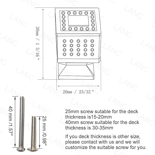 LANC Crystal Cabinet Knobs and Pulls DrawerFurniture Handles Included Screws All Metal Stylish Shiny Kitchen Hardware 10 Pack Gold B1002GP10 - Image 3