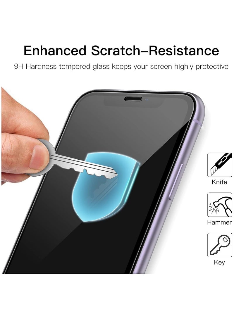 ARMOR Tempered Glass Screen Protector for iPhone 11 Black Edge Clear Film Durable Daily Use Protective Cover - Image 3
