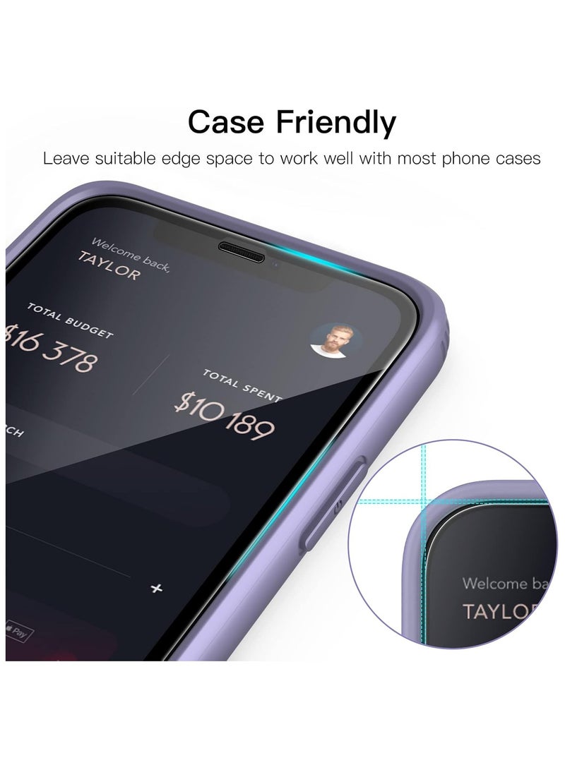 ARMOR Tempered Glass Screen Protector for iPhone 11 Black Edge Clear Film Durable Daily Use Protective Cover - Image 2
