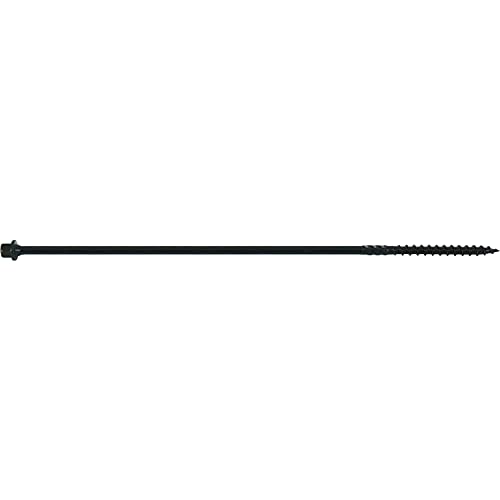 Jake Sales #14 X 14 Heavy Duty Black Timber/Log/Landscaping Wood Screws - Exterior Coated Heavy Duty Screws (50 Count - Heavy Duty Black Log Wood Screws) - Image 5