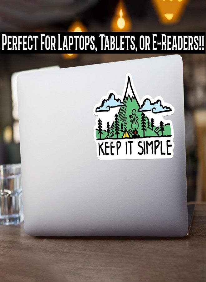 ملصق فينيل "حافظ على البساطة" - غابة جبلية | للسيارات والشاحنات والشاحنات الصغيرة وسيارات الدفع الرباعي والجدران والأكواب وأجهزة الكمبيوتر المحمولة | 5 بوصة | طباعة ملونة كاملة وتغليف | KCD2661 - Image 5