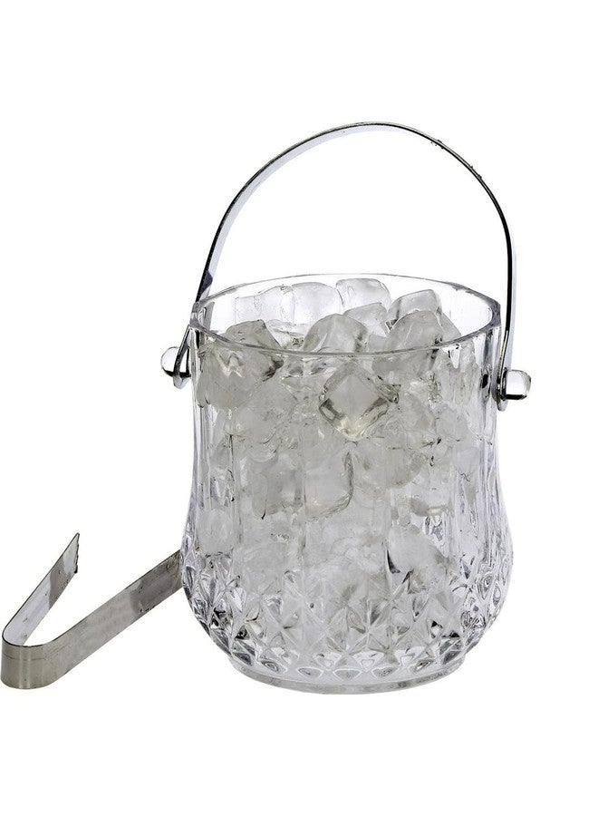 1st Time Ice Bucket with Handle for Bar, Restaurants, Home & Café, Clear, 13.5 x 13.5 x 13.5 CM, 1000 Ml, Pack of 4- J4 - Image 5