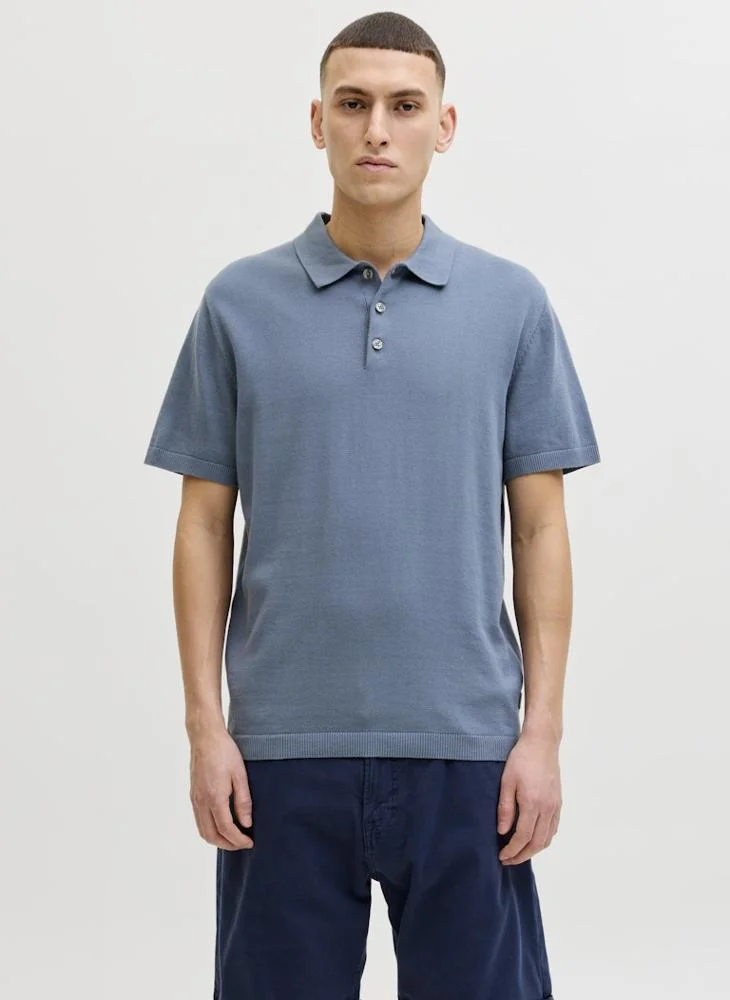 JACK & JONES Short sleeve knit Polo shirt