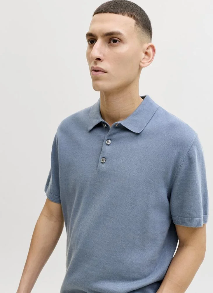 JACK & JONES  Short sleeve knit Polo shirt for Men | Best Price UAE