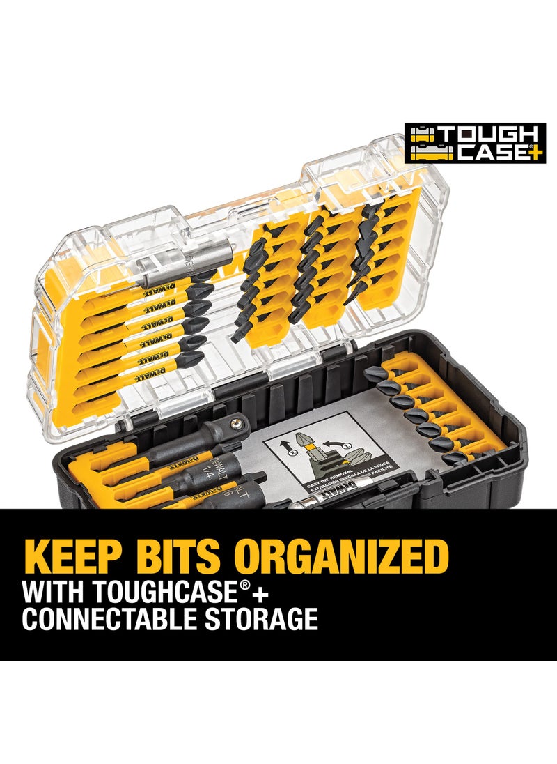 DEWALT DEWALT Screwdriver Bit Set, Impact Ready, FlexTorq, 40-Piece (DWA2T40IR)  - Image 4