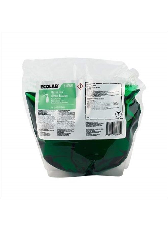ecolab ECOLAB 6100831 Oasis Pro CLEAN ESCAPE Room Refresher - One (1) Two Liter Bag/Bladder per ORDER 