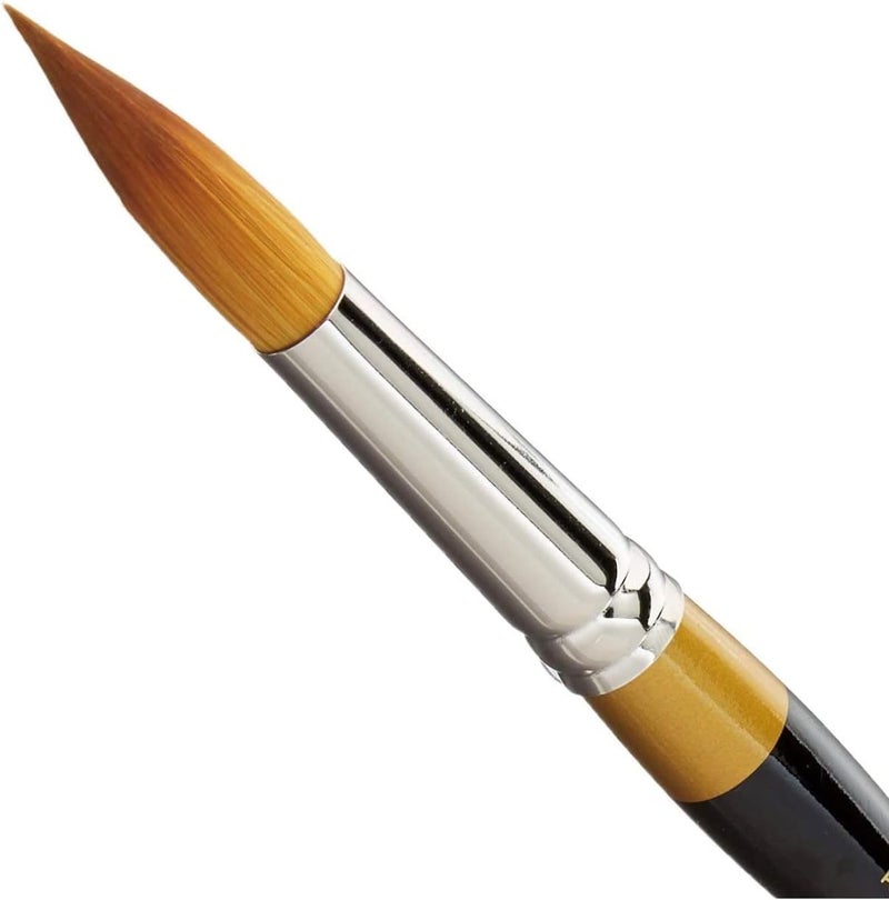 KINGART Premium Original Gold 9020-20 Ultra Round Series Artist Brush, Golden Taklon Synthetic Hair, Short Handle, for Acrylic, Watercolor, Oil and Gouache Painting, Size 20 - Image 1