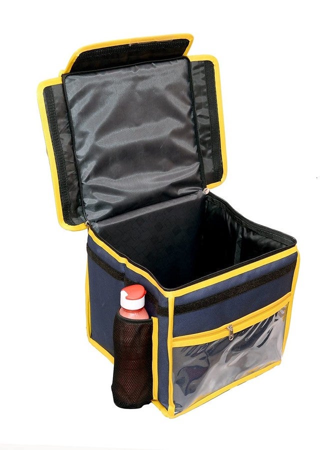Quaffor Hot/Cold Food/zomato/swiggy delivery Backpack 16 inch (Navy Blue) - Image 1