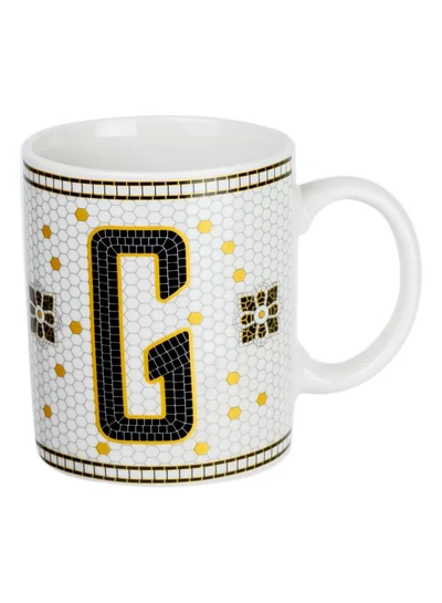 Cuisine Art Cuisine Art Letter G Printed Porcelain Ceramic Tea Coffee Mug 300ml - Stylish and Durable Mug for Hot Beverages