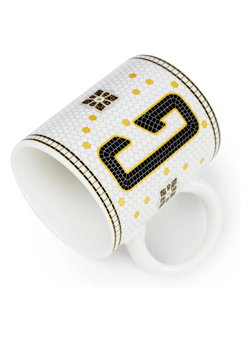 Cuisine Art Cuisine Art Letter G Printed Porcelain Ceramic Tea Coffee Mug 300ml - Stylish and Durable Mug for Hot Beverages