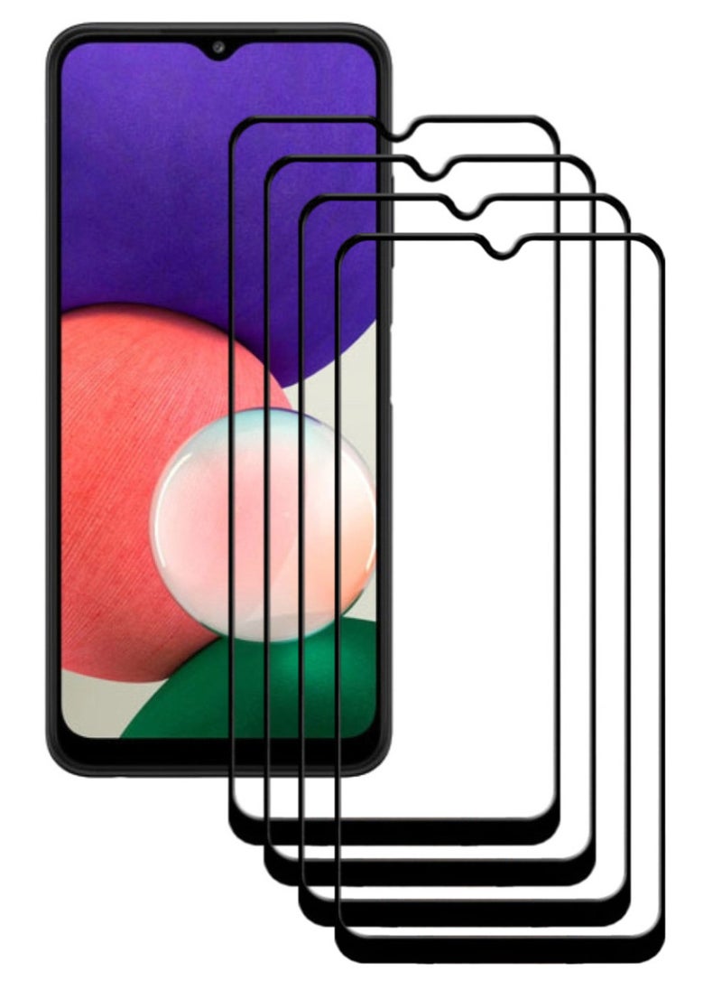 ACLIX 4 Pieces Antistatic ESD Dustproof Premium Quality High Definition Tempered Glass Screen Protector Designed For Samsung Galaxy A22 5G - Image 1