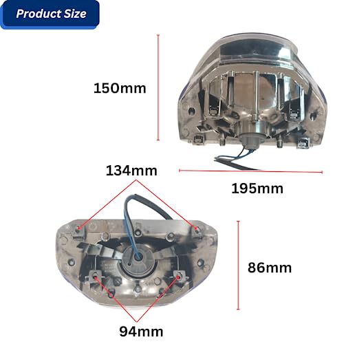 APSMOTIV Tail Light Assembly Bajaj Discover 100cc/125cc W/O BULB PMMA Halogen break light - Image 3