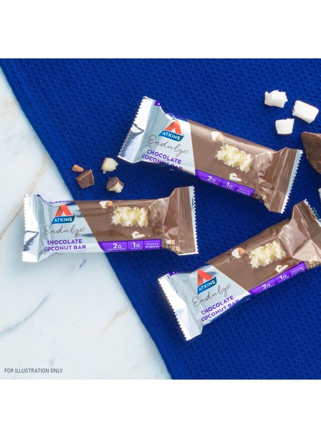 Atkins Atkins Endulge Chocolate Coconut Bar, Dessert Favorite, High in Fiber, 1g Sugar, 16 Count  - Image 5