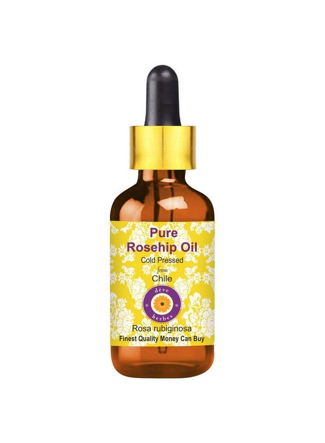 Deve Herbes Pure Rosehip Seed Oil (Rosa Rubiginosa) With Glass Dropper Natural Therapeutic Grade Cold Pressed 100Ml - Image 2