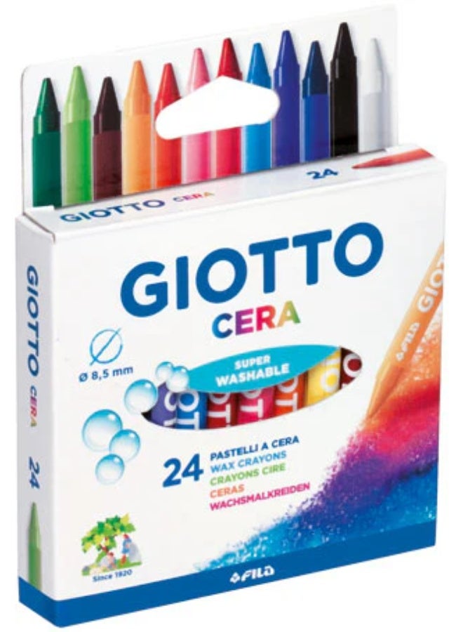 Giotto Cera Crayons Wax 24 color-282200